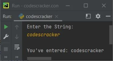 python program print string