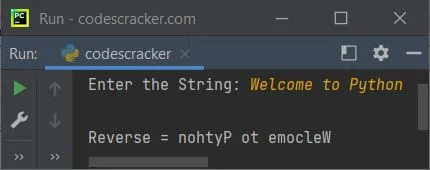 reverse a string python