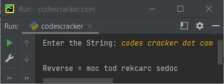 reverse string python