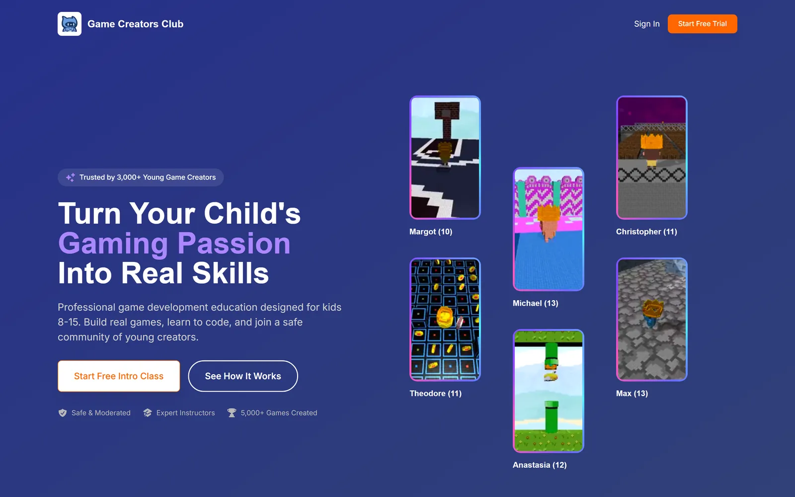 Game Creators Club website