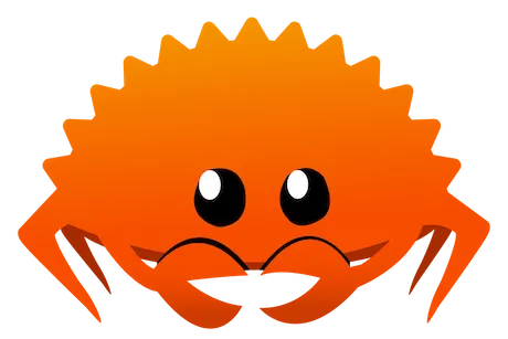 rust logo (the free crab, not the cursed and litigious R)