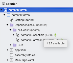 SDK style project - package update version tooltip - solution window SDK style project - package update version tooltip - solution window