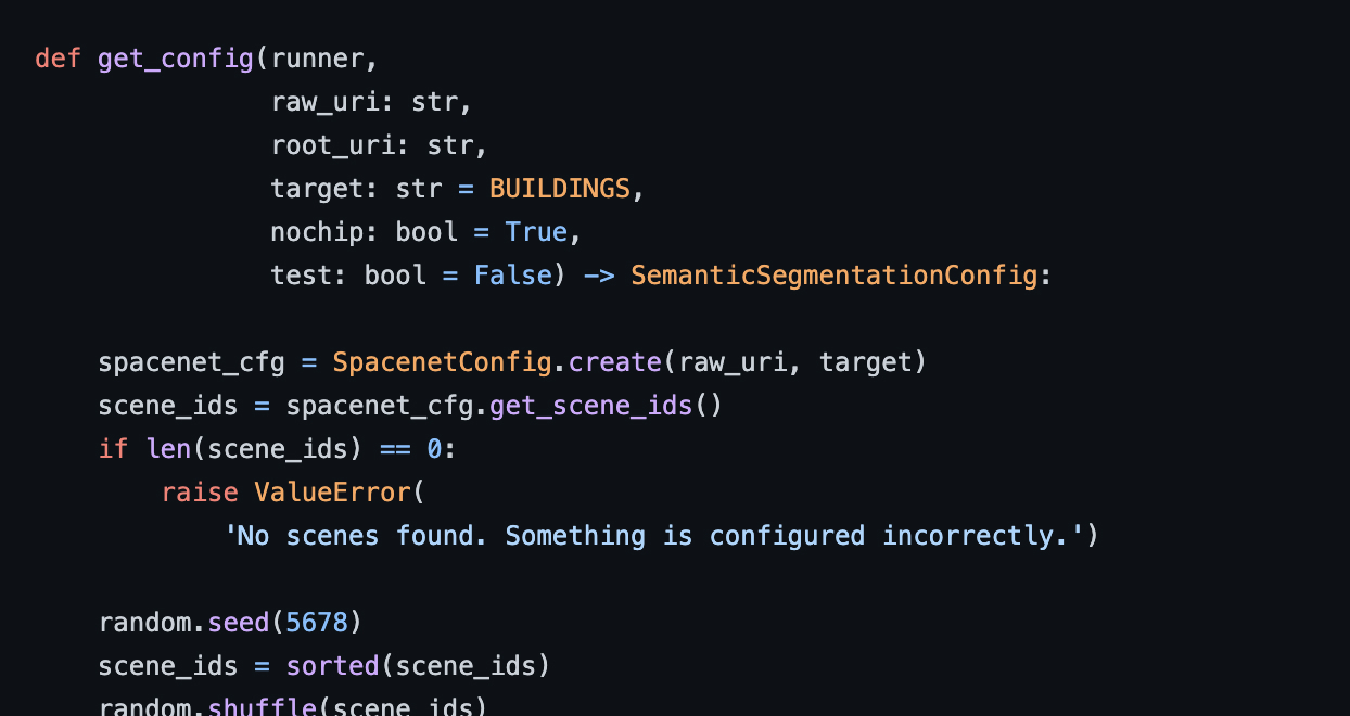 An example code snippet
