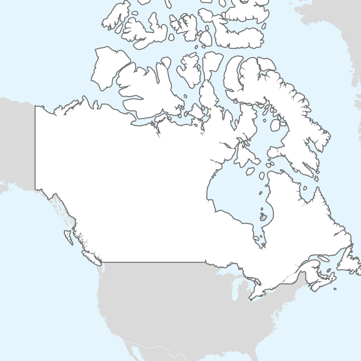 map of Canada operations