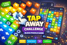 Tap Away Puzzle Unity Game – Block Sorting Brain Challenge Source Code