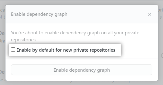 "Enable by default" option for new repositories