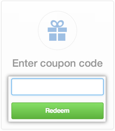 Redeem coupon box