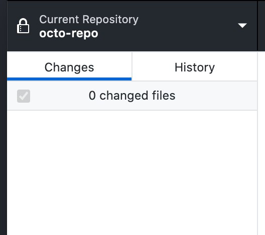 The Changes and History tabs