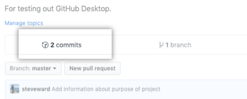 Click two commits