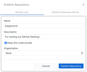 Publish repository steps