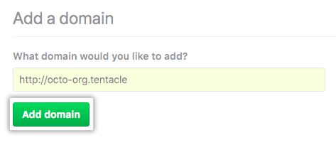 Add a domain field