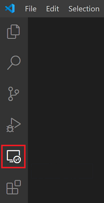 The Remote Explorer icon in Visual Studio Code