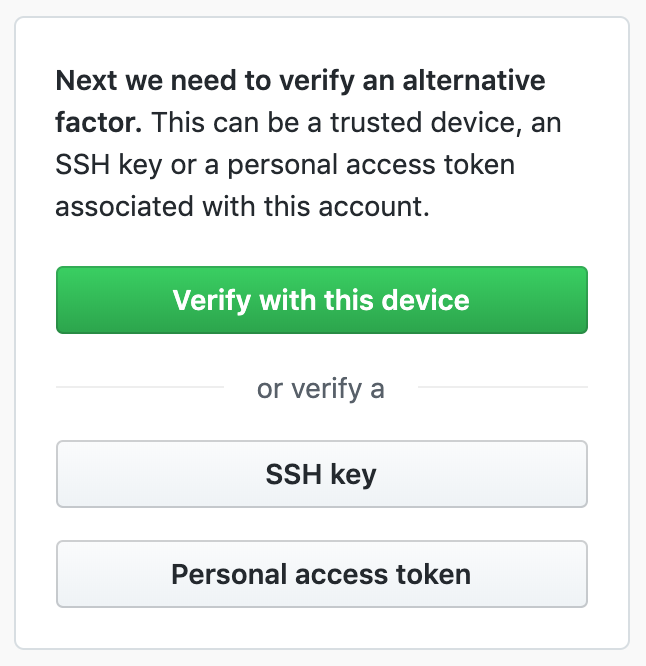 Botones de verificación alternativa