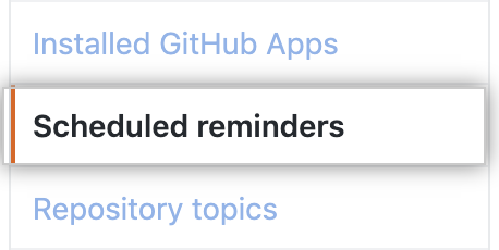Scheduled reminders button
