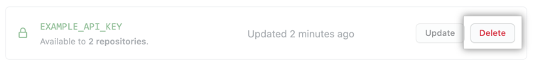 "Delete" button