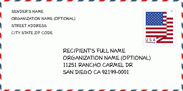 ZIP Code: 92199