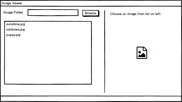 Image Viewer Mockup