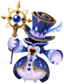 The Trick Wizard (トリックウィザード, Torikku Wizādo?) Heartless from the Valentine's Event in February 2021.