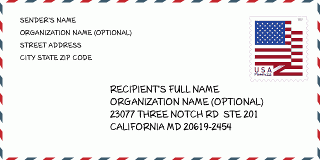 ZIP Code: 20619-2454