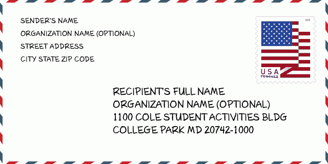 ZIP Code: 20742-1000