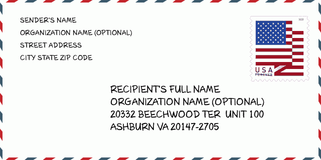 ZIP Code: 20147-2705