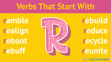 Verbs That Start With R
