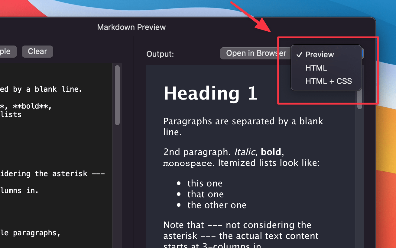 DevUtils.app: Markdown Preview Settings