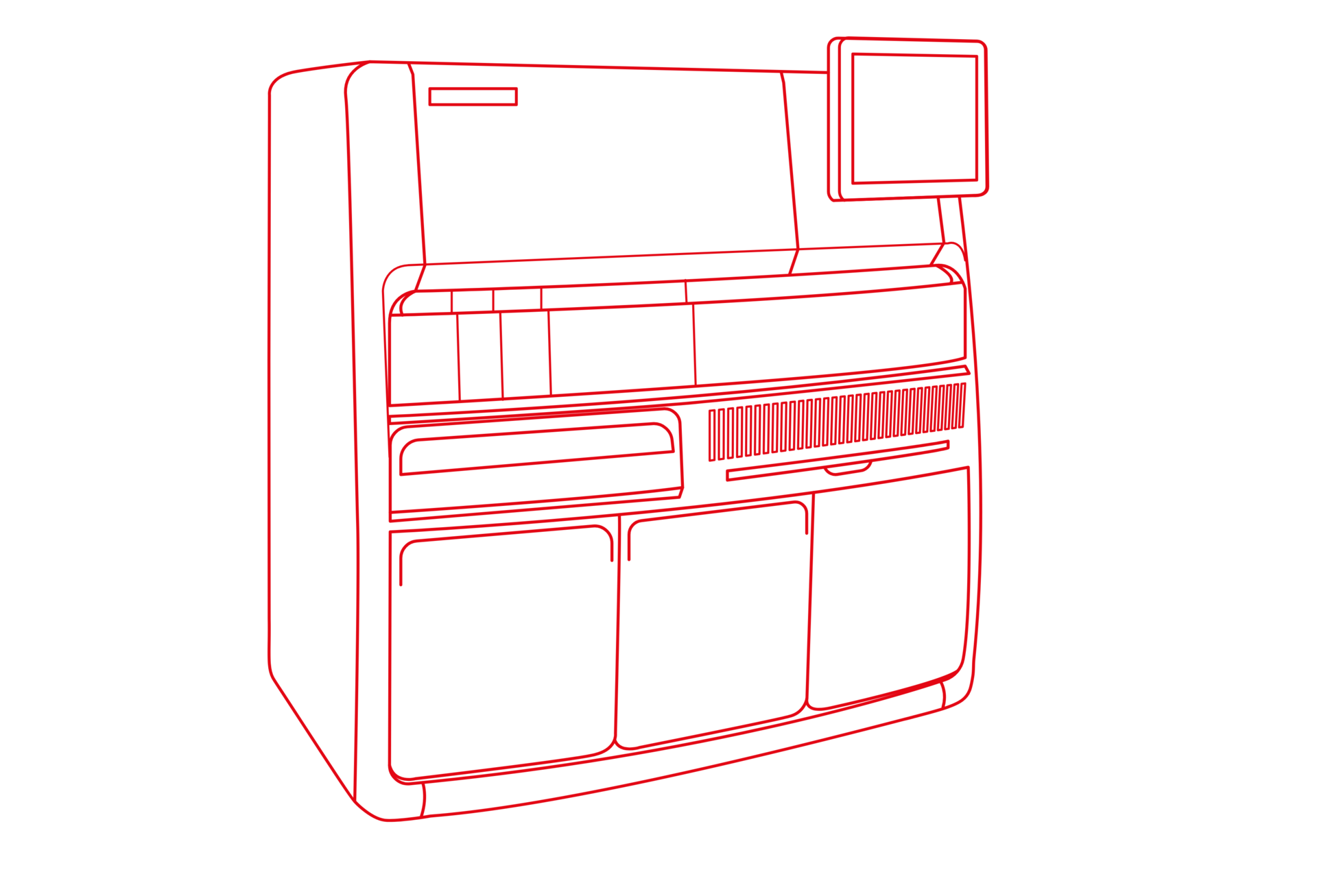 Line drawing of an OEM instrument developed by STRATEC Line drawing of an OEM instrument developed by STRATEC